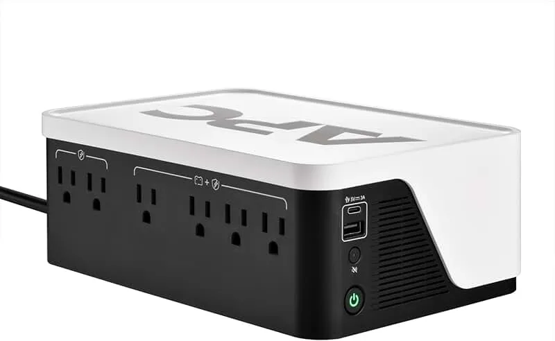 APC UPS Battery Backup, 700VA UPS with 4 Backup Battery Outlets