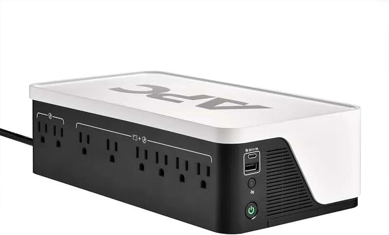 APC UPS Battery Backup, 900VA UPS with 6 Backup Battery Outlets